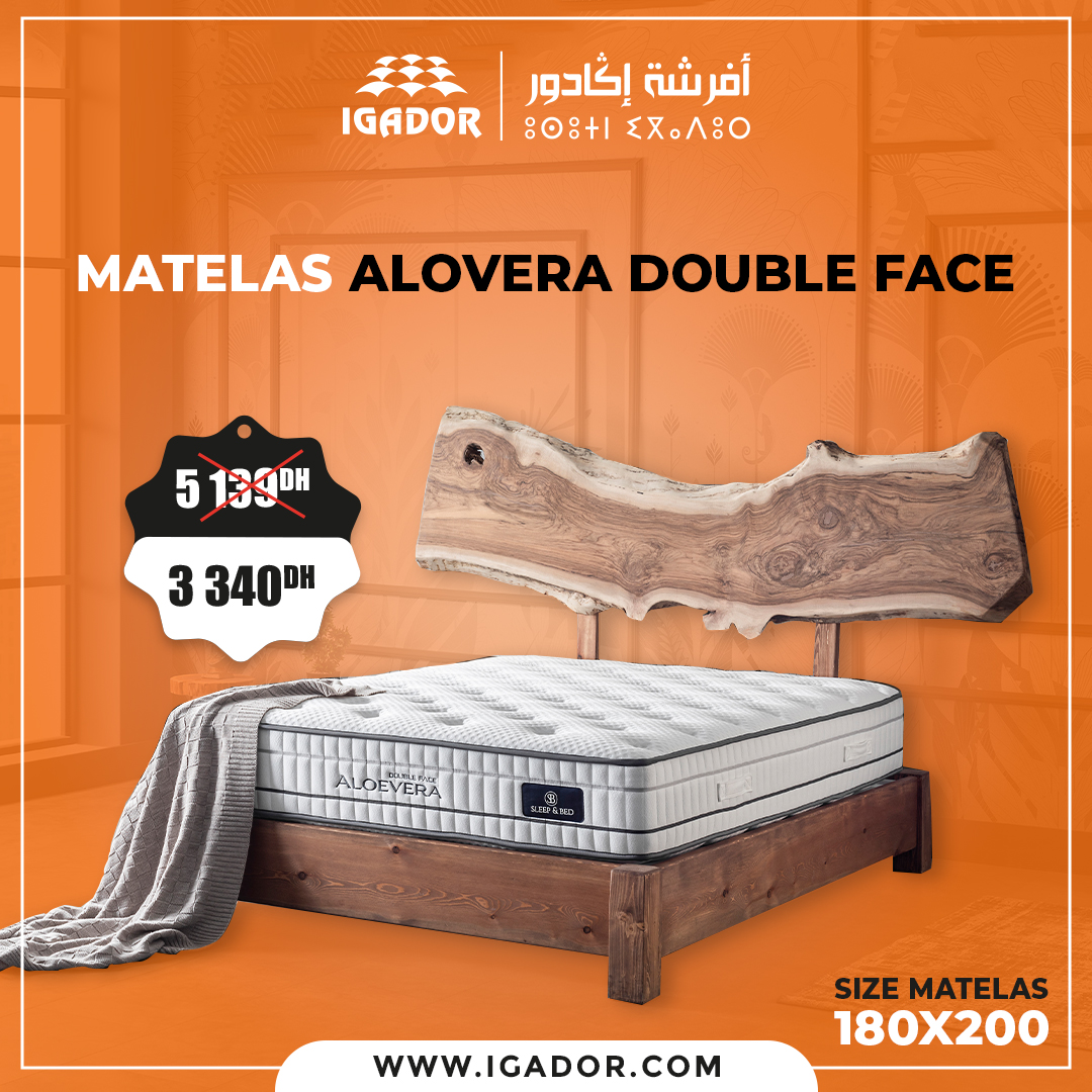 MATELAS-ALOVERA-DOUBLE-FACE-180X200